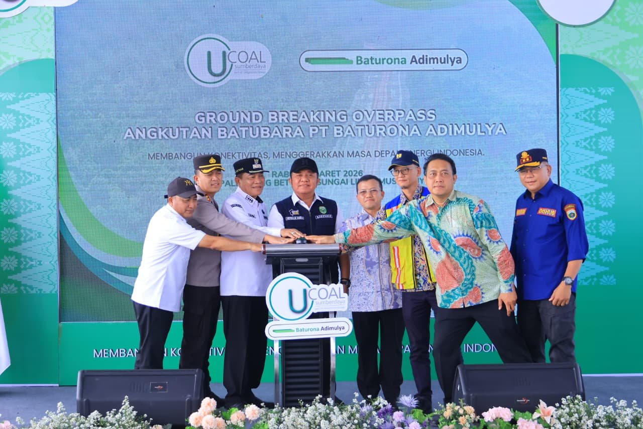 Herman Deru Tegaskan Angkutan Batubara Harus Gunakan Jalan Khusus, Ground Breaking Fly Over PT Baturona Adimulya