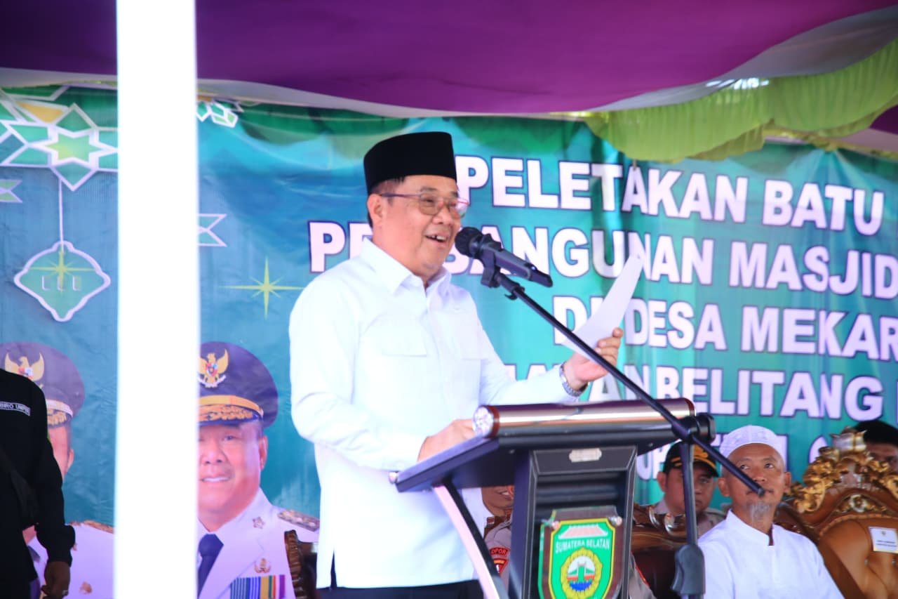 Pembangunan Masjid Baitul Huda di OKU Timur Dimulai, Wagub Cik Ujang Dorong Penguatan Keimanan dan Kebersamaan