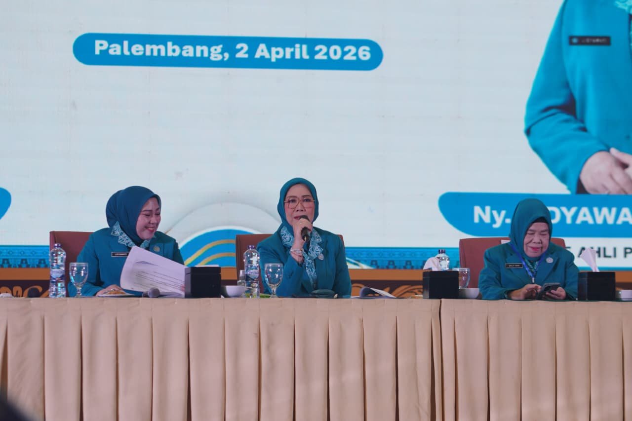 Ketua TP PKK Sumsel Feby Deru Evaluasi 10 Program Pokok PKK pada Rakon 2026