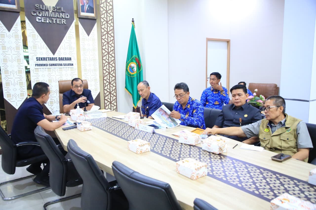  Sekda Sumsel Edward Candra Hadiri Rakor Karhutla 2026, Targetkan Status Siaga Darurat Sebelum 23 April