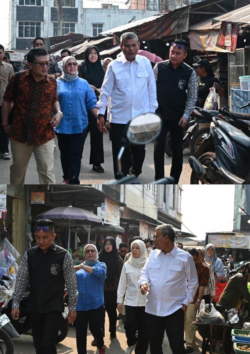 Pastikan Stabilitas Harga Bahan Pokok, Komisi III DPRD Sumsel Tinjau Pasar Azhar Kenten Laut